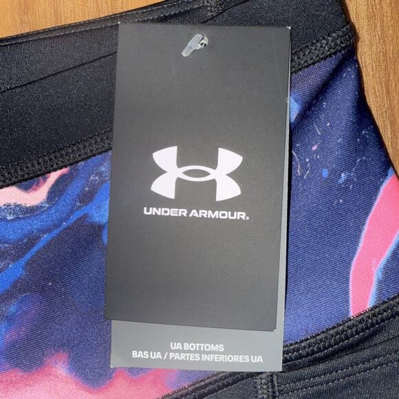 Under Armour Run Anywhere Ankle High Rise Tights‎ Black Reflective Small NEW Gym - Picture 8 of 9